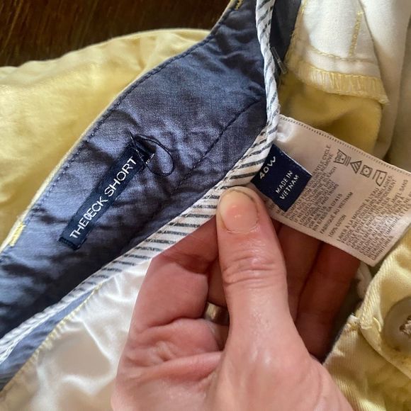 Nautica Classic Fit Deck Shorts in Yellow (Snapdragon), Men's Size 40W, MP $55 - Picture 13 of 15